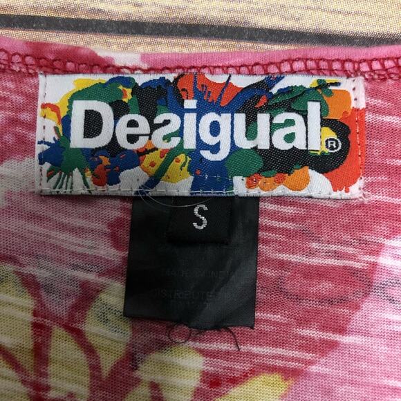 Desigual Sequin and Floral Design Sleeveless Top - Picture 3 of 8